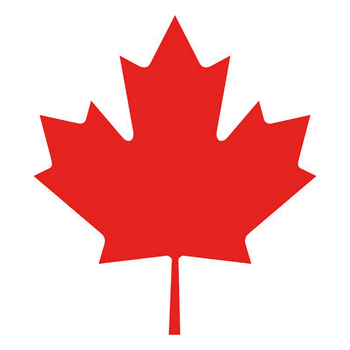 feuille d'érable rouge représentant le Canada