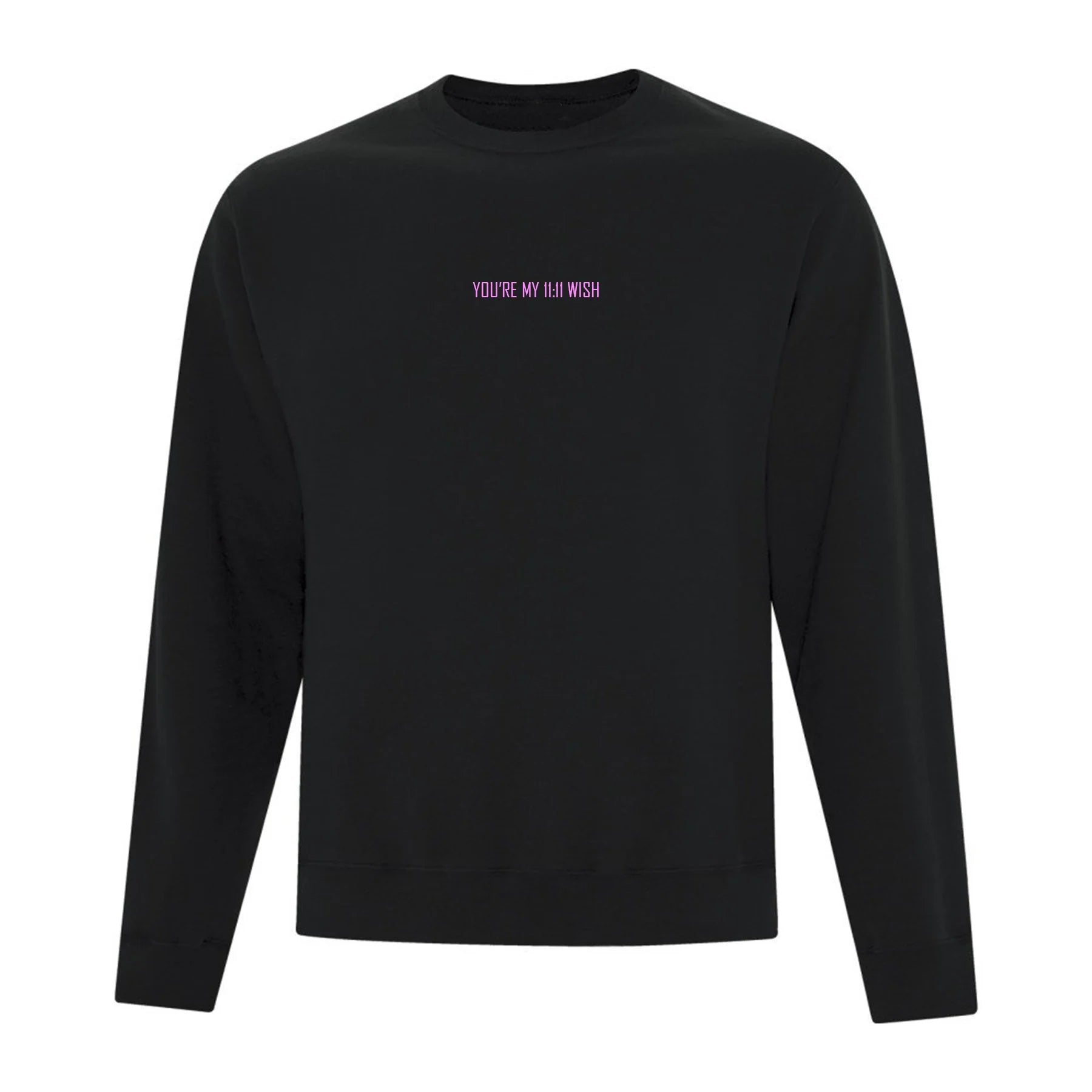 crewneck Black Crewneck 11:11 wish
