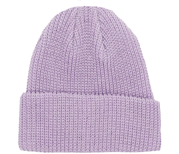 beanie de couleur lilas