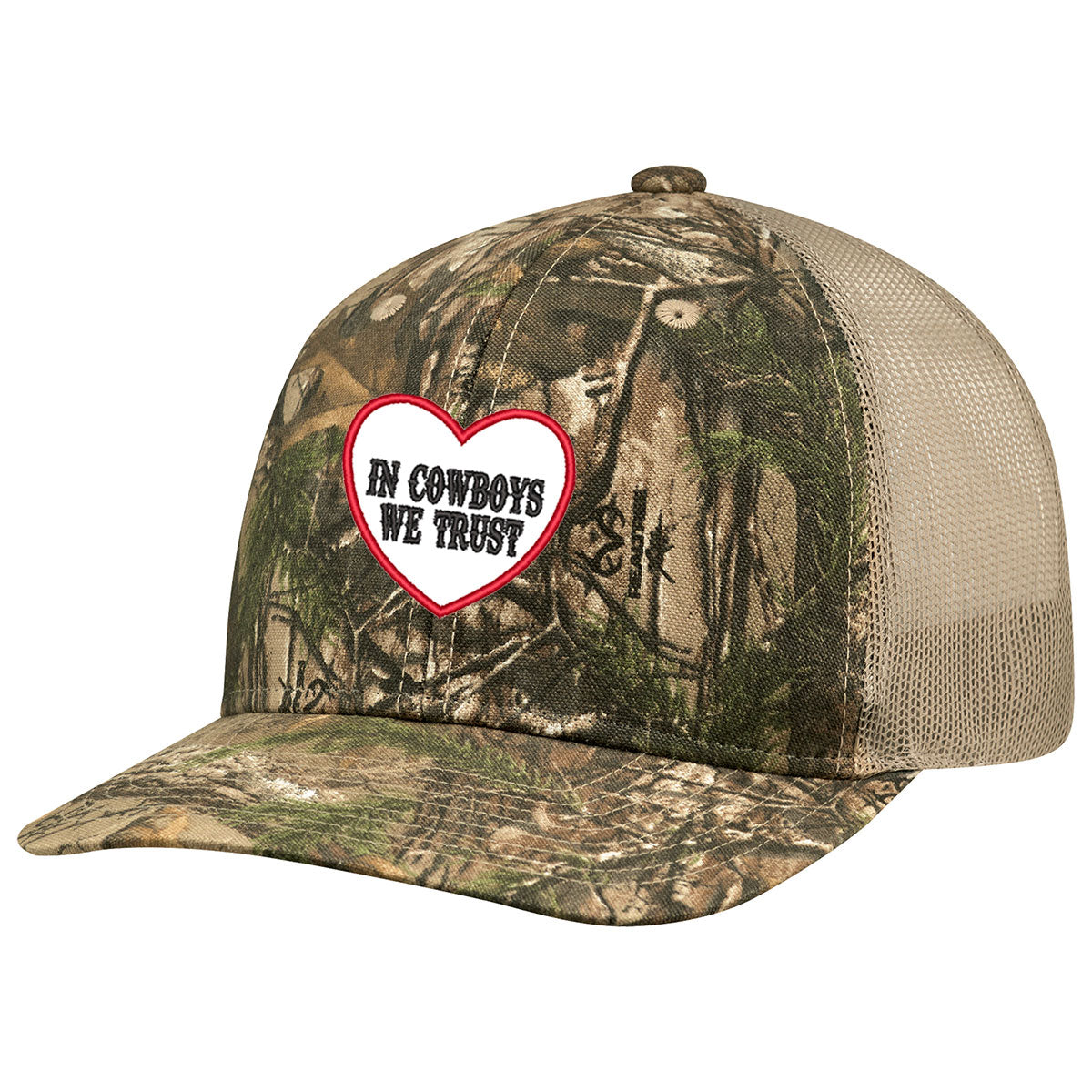 Casquette camionneur "In Cowboys We Trust" brodée