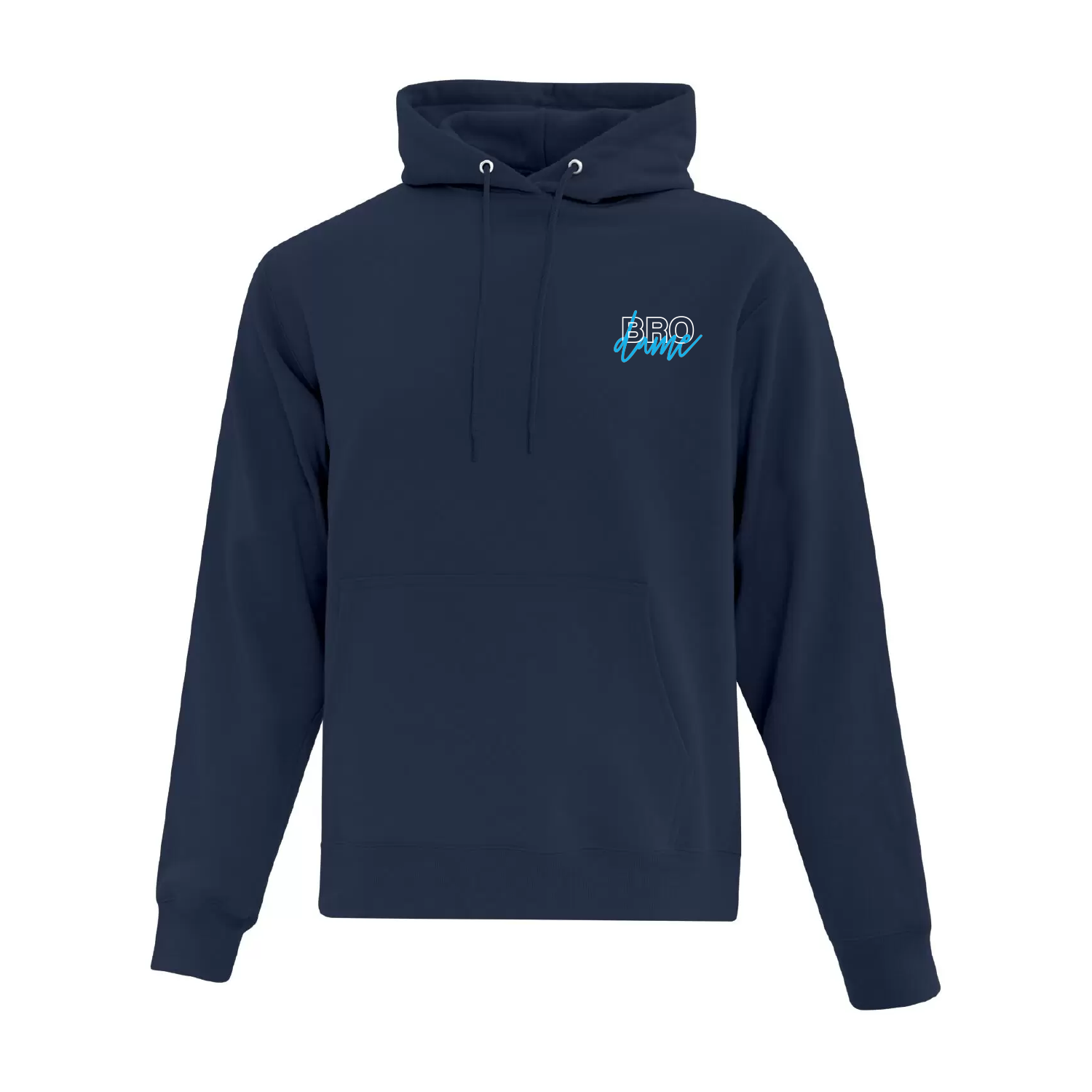 "Brodame" cursive embroidered hoodie