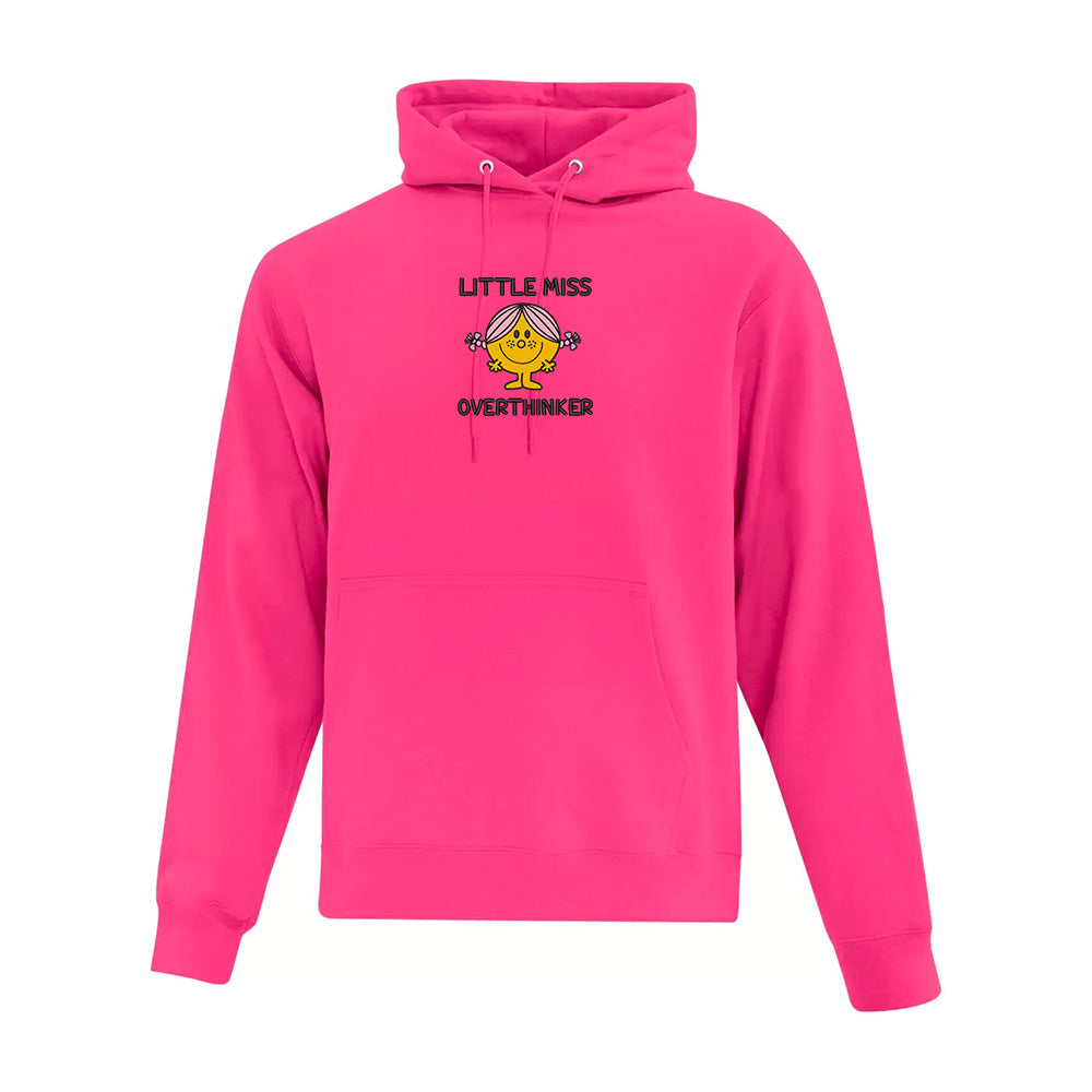 hoodie rose little miss overthinker brodé