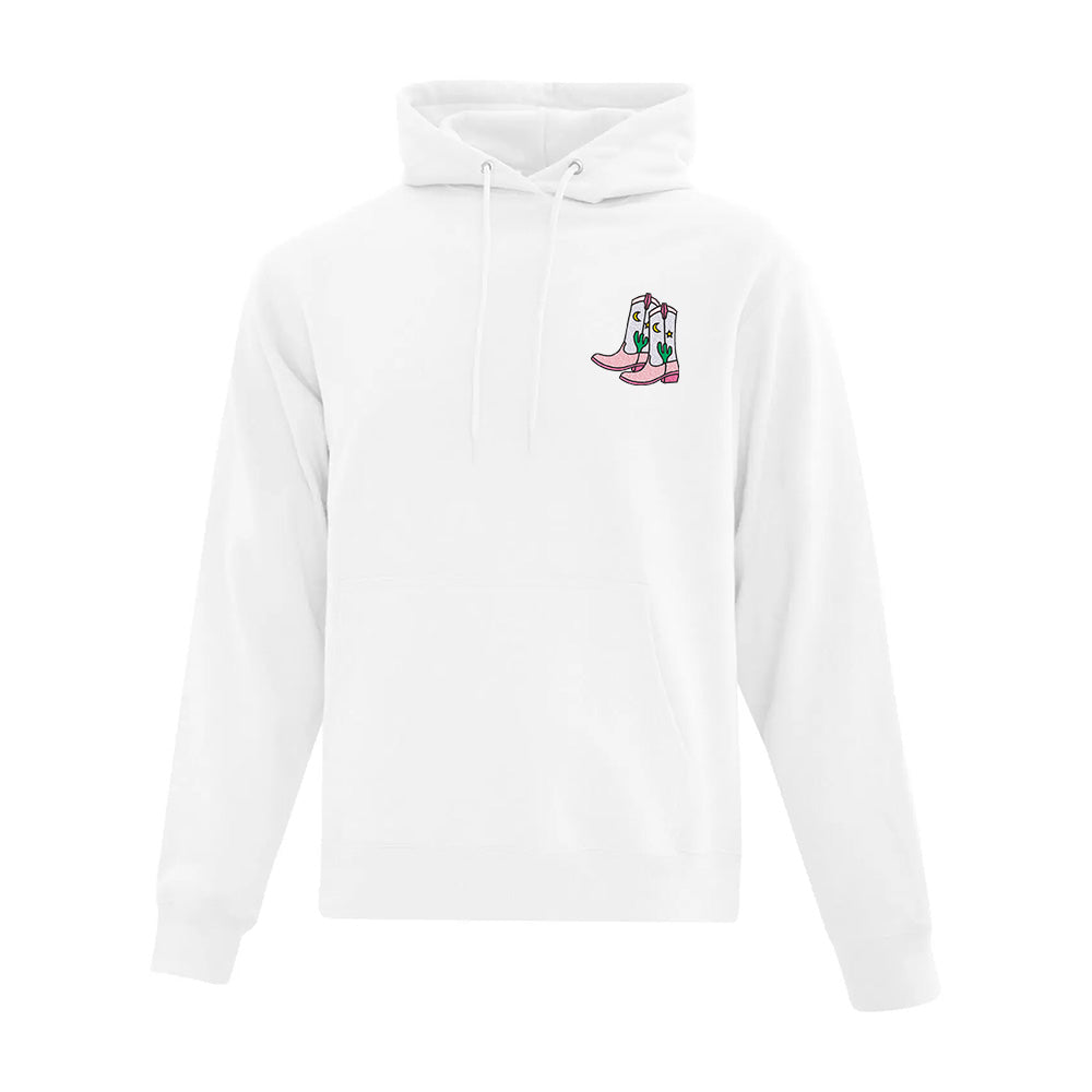 MoonLight Cowboy Boots Embroidered Hoodie