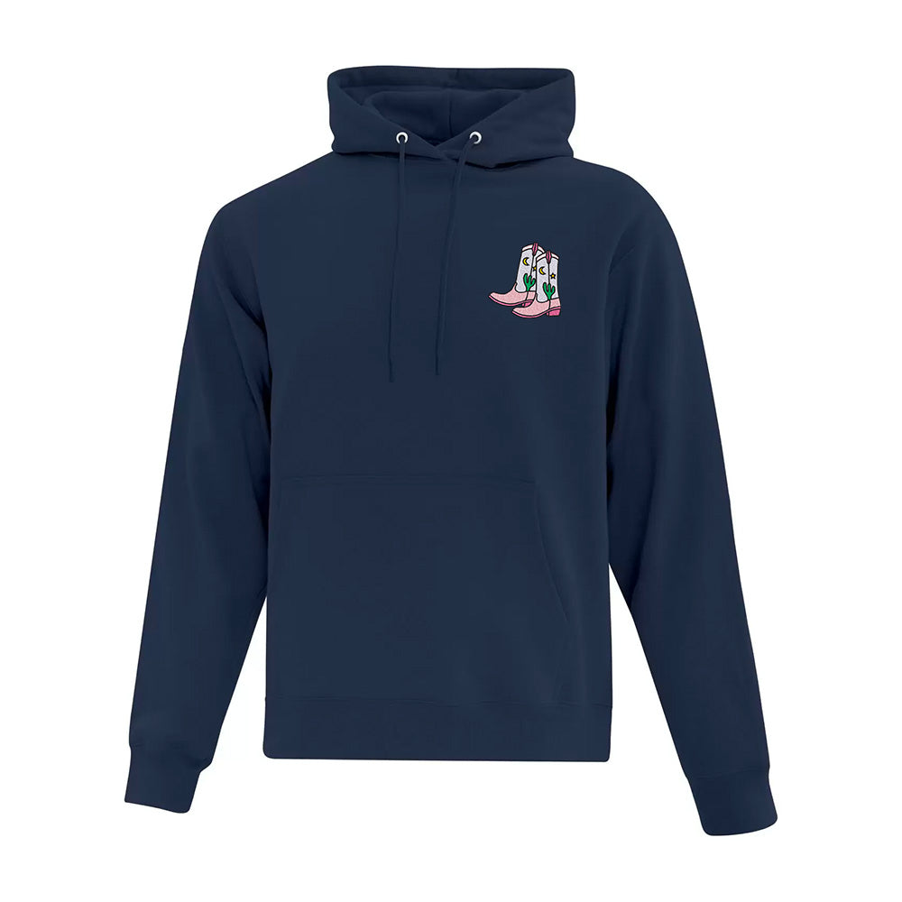 MoonLight Cowboy Boots Embroidered Hoodie