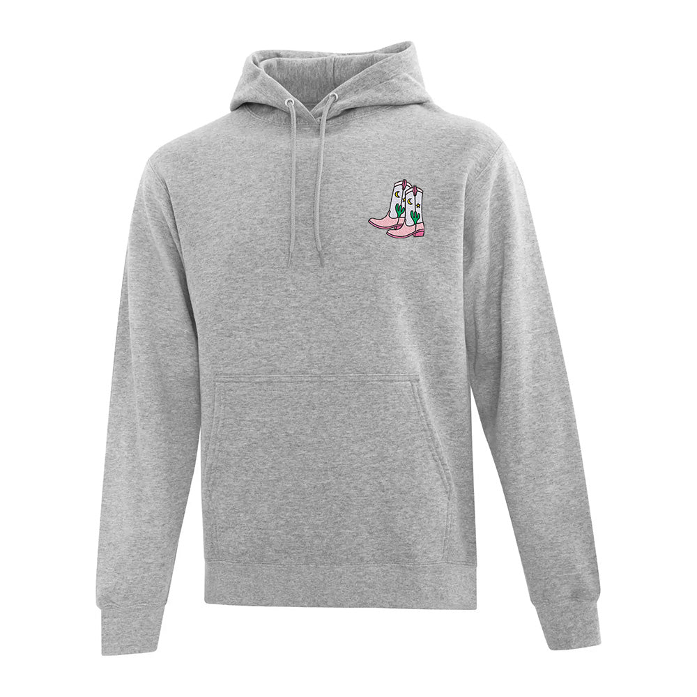 MoonLight Cowboy Boots Embroidered Hoodie