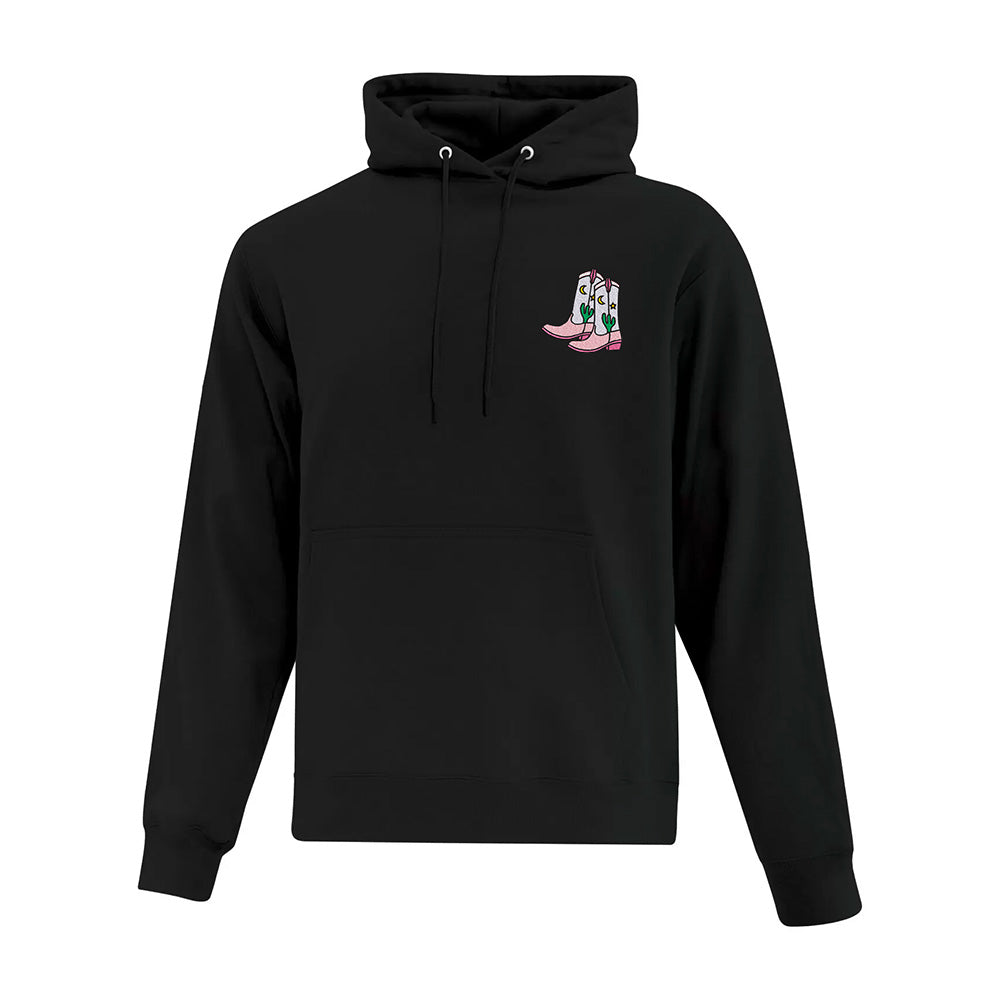 MoonLight Cowboy Boots Embroidered Hoodie