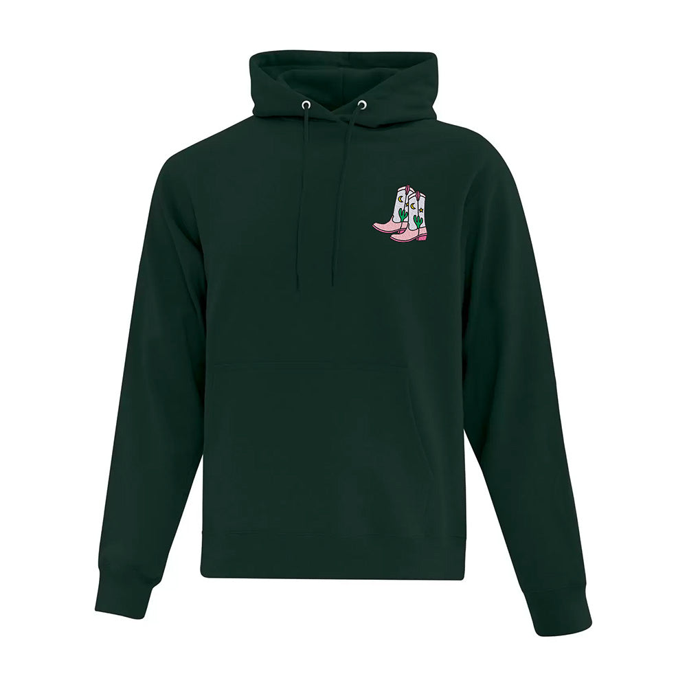 MoonLight Cowboy Boots Embroidered Hoodie