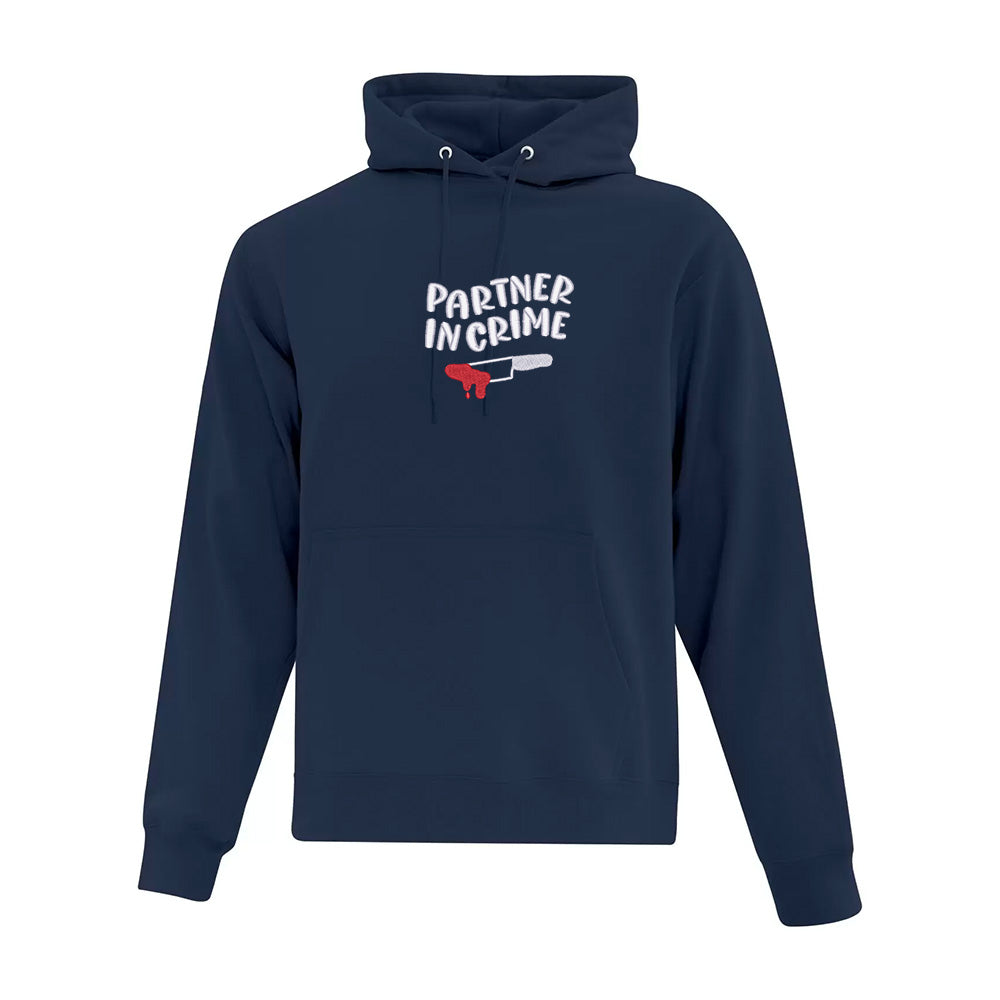 hoodie partner in crime bleu marin ensemble assorti duo
