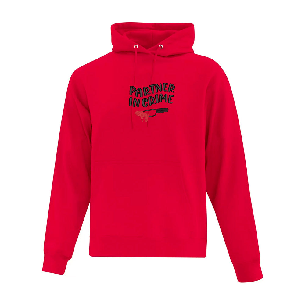 hoodie partner in crime rouge ensemble assorti duo