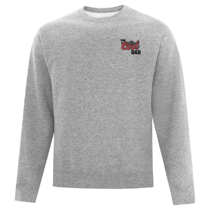 crewneck gris pâle the cool dad en style bière coors light fête des pères
