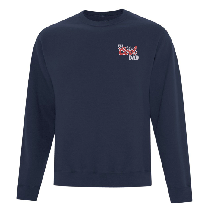 crewneck bleu marin the cool dad en style bière coors light fête des pères