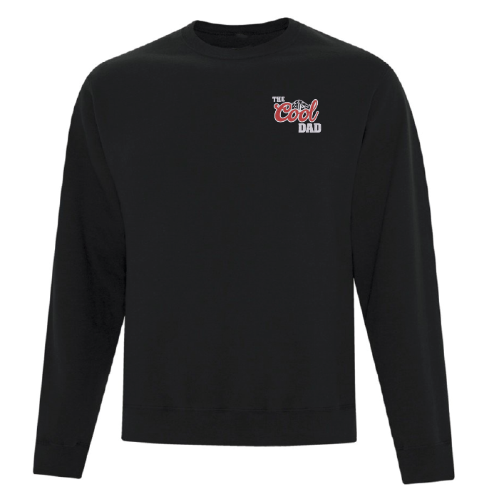 crewneck noir the cool dad en style bière coors light fête des pères