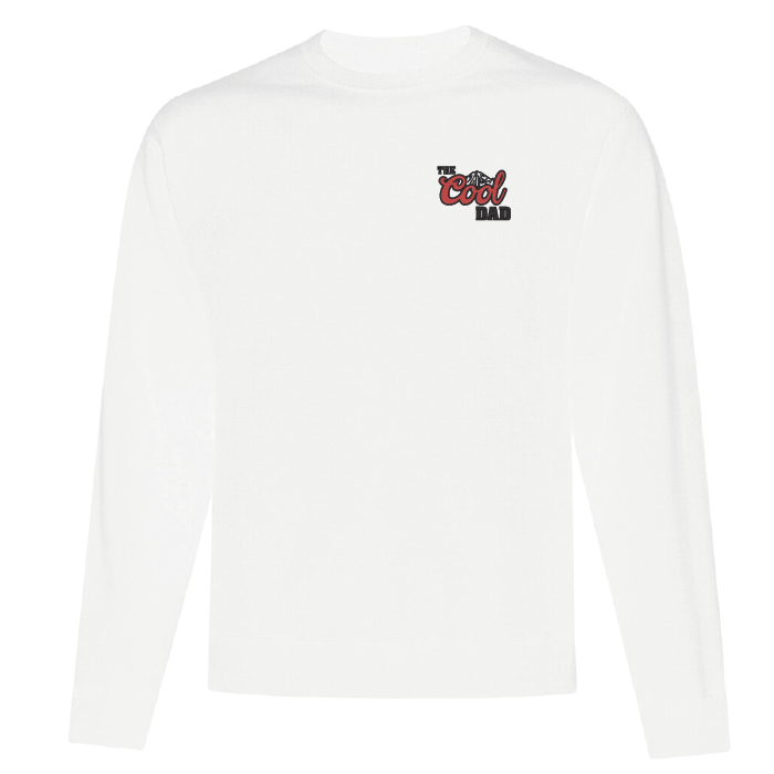 crewneck blanc the cool dad en style bière coors light fête des pères