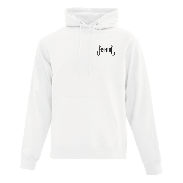 hoodie blanc fish on pêche poisson