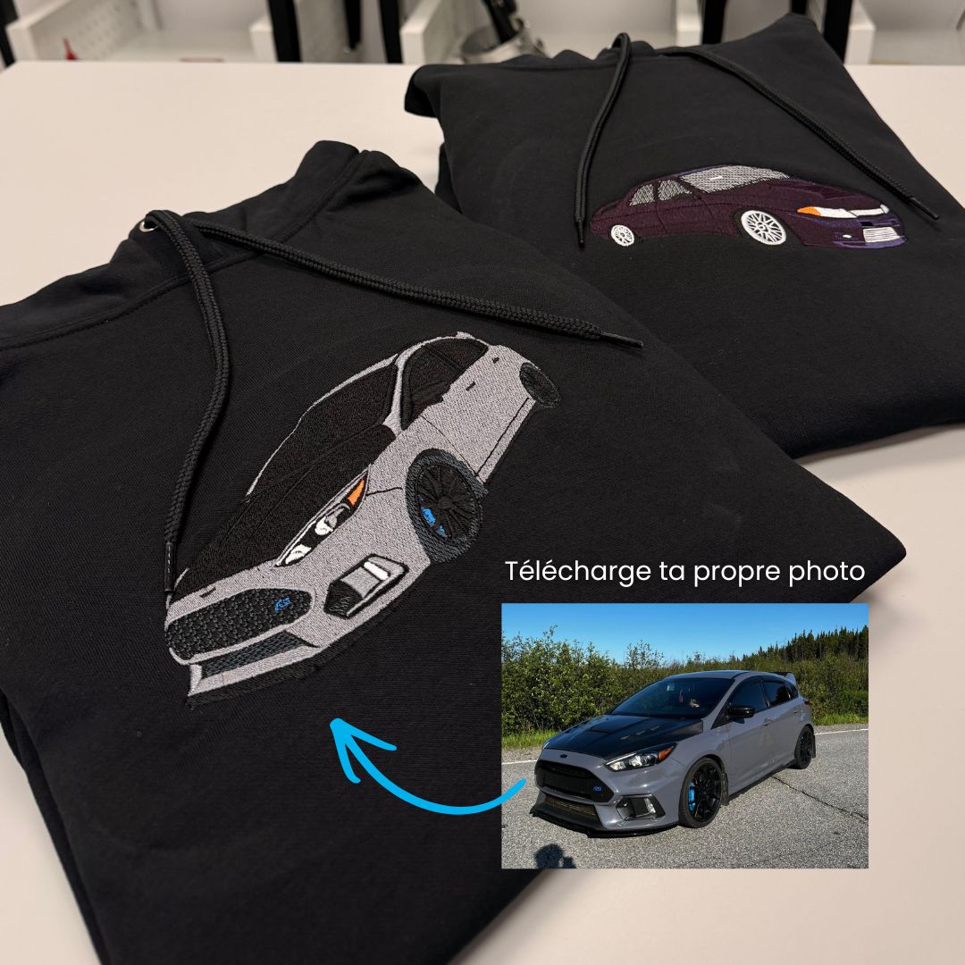 Vêtements personnalisés auto réaliste brodé