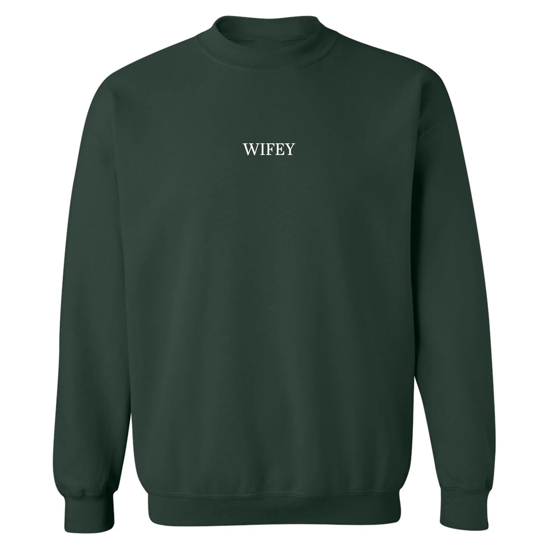 Embroidered WIFEY Crewneck Comfort Style for Wives Brodame