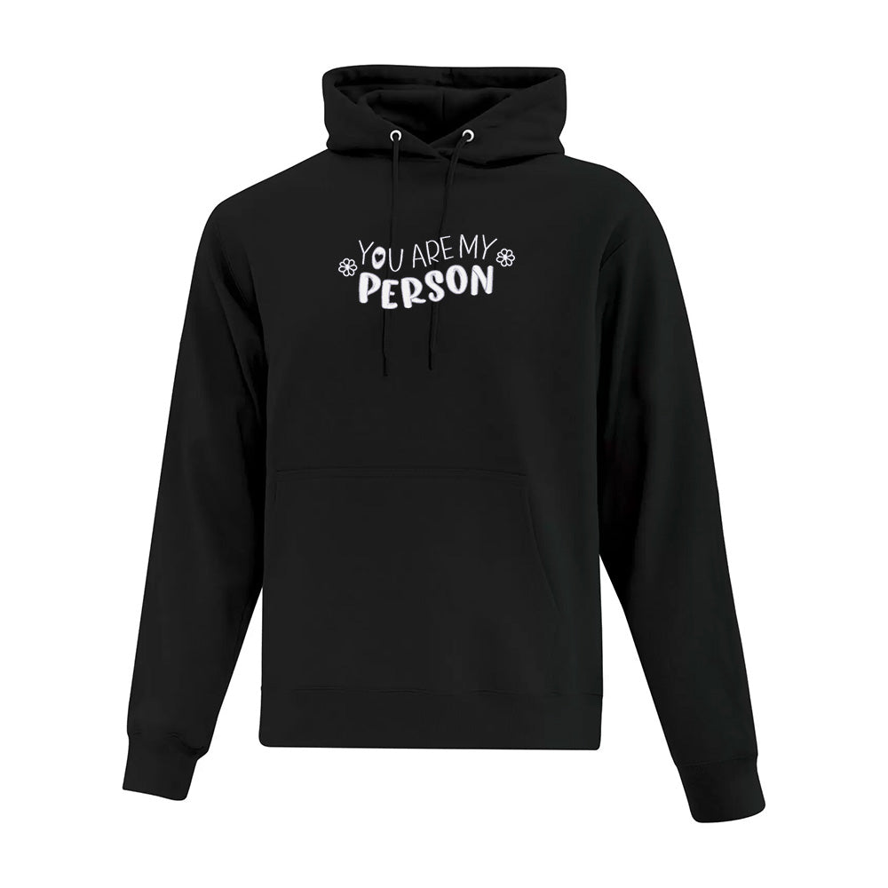 hoodie noir you are my person ensemble assorti grey's anatomy
