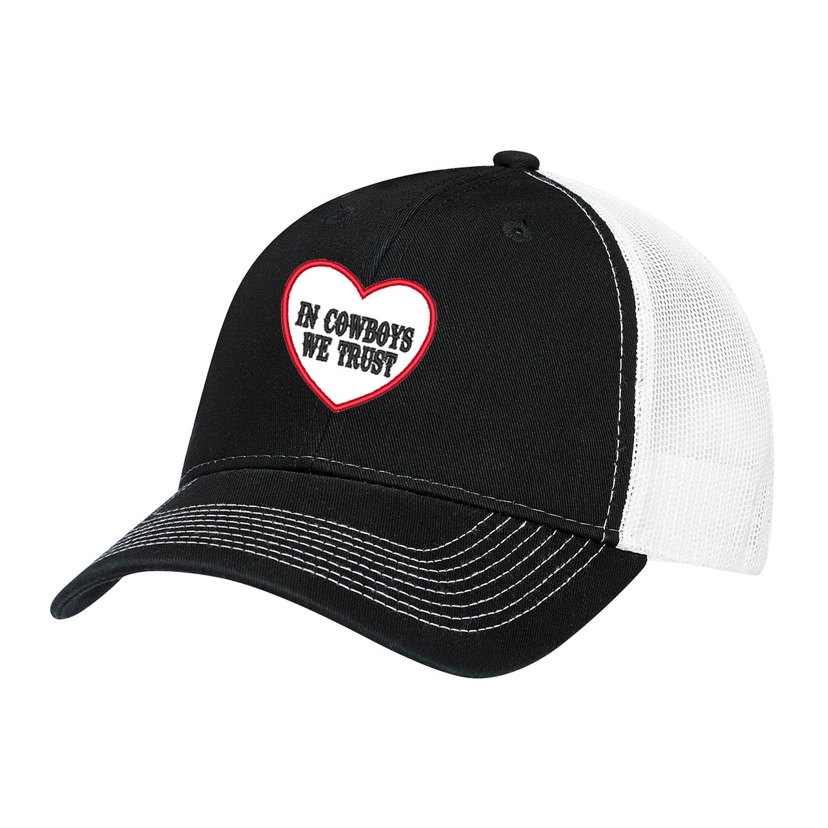 Casquette camionneur "In Cowboys We Trust" brodée