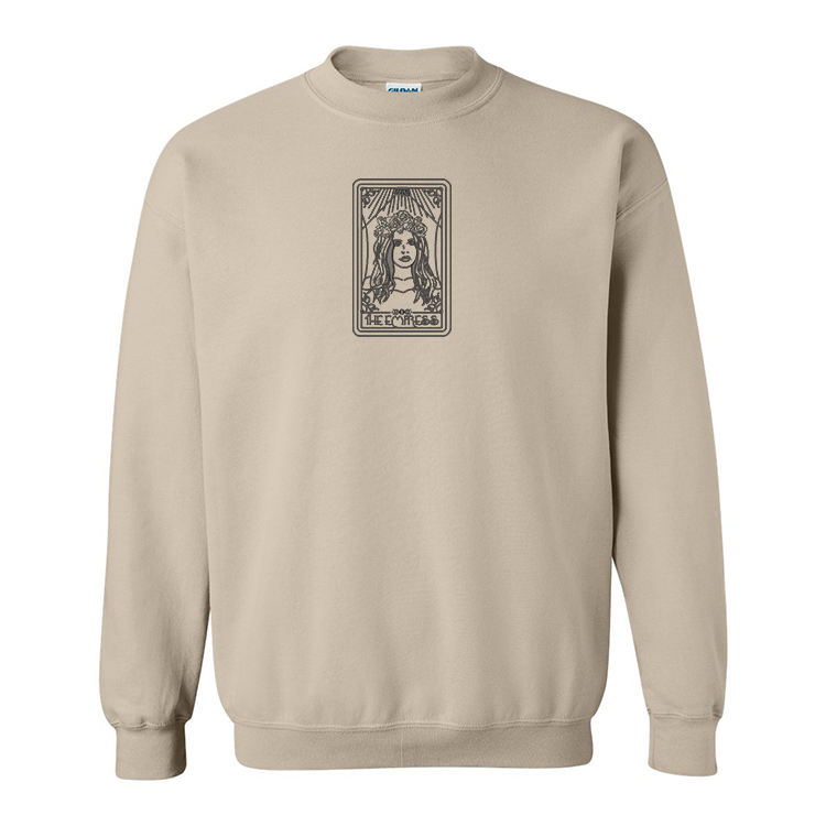 crewneck beige lana del rey the empress jeu de tarot