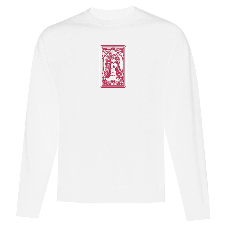 crewneck blanc lana del rey the empress jeu de tarot
