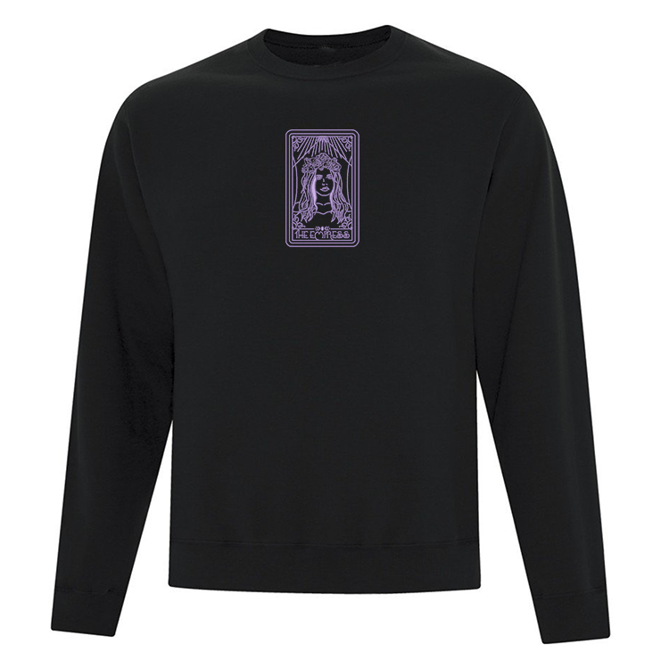 crewneck noir lana del rey the empress jeu de tarot