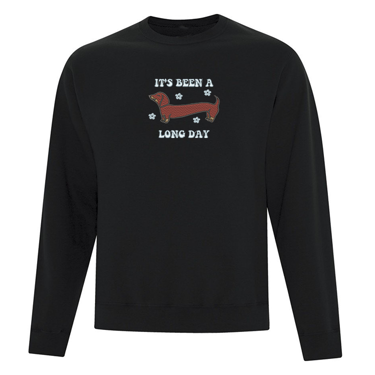 Black Crewneck It's Been A Long Day
