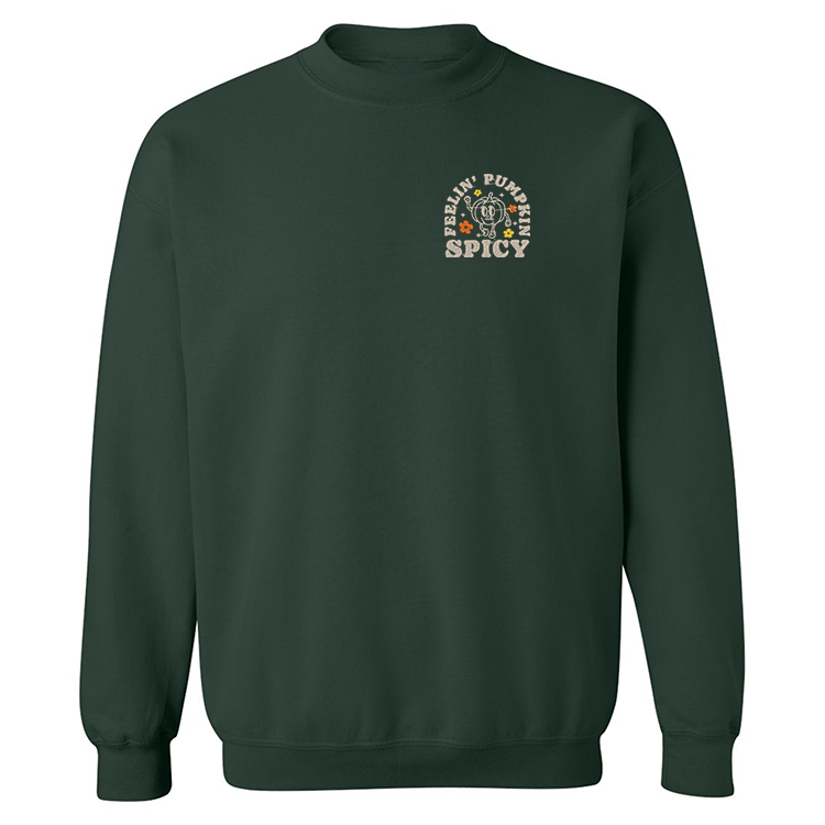 crewneck Dark Slate Gray Crewneck Pumpkin Spicy