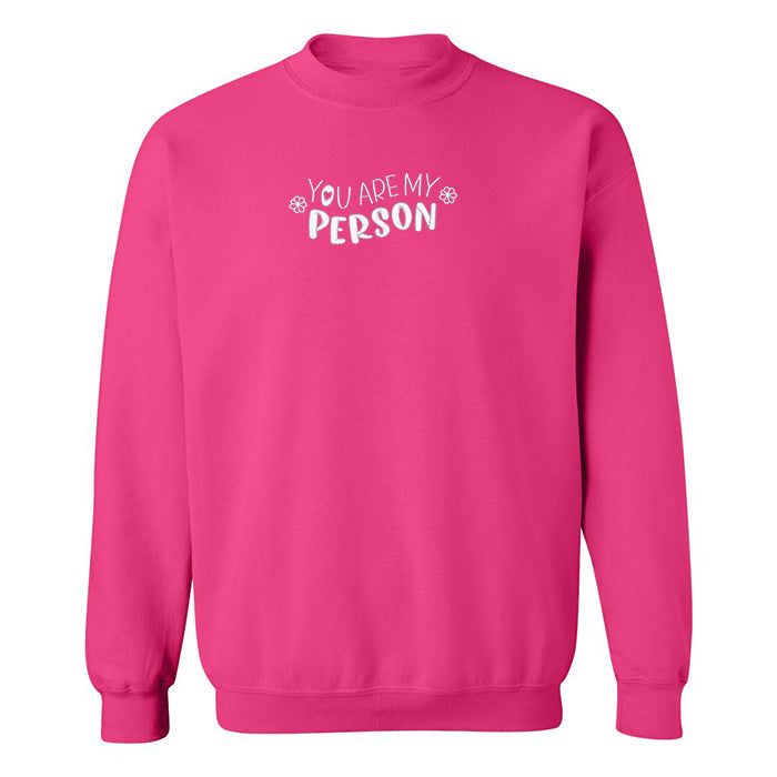 crewneck rose fuschia brodé you are my perso ensemble assorti grey's anatomy inspiration