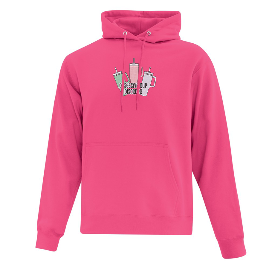 hoodie rose avec une broderie collectionneur de tasses stanley bouteilles isothermes