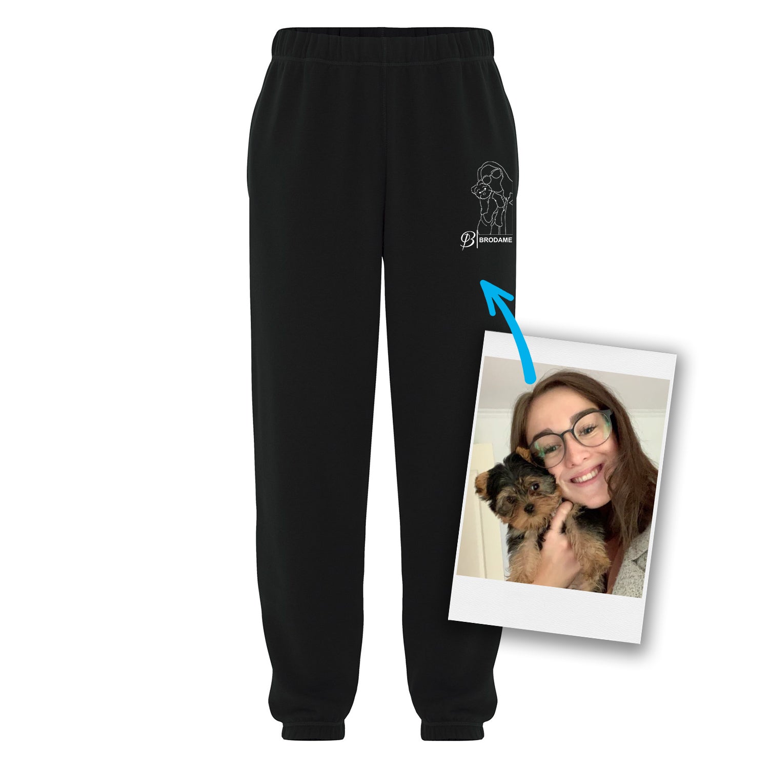 Vêtements personnalisés silhouette brodée