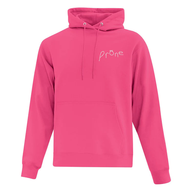 hoodie rose prone logo classic compagnie québécoise