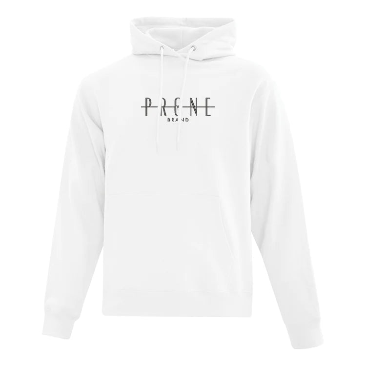 hoodie blanc prone édition community compagnie québécoise