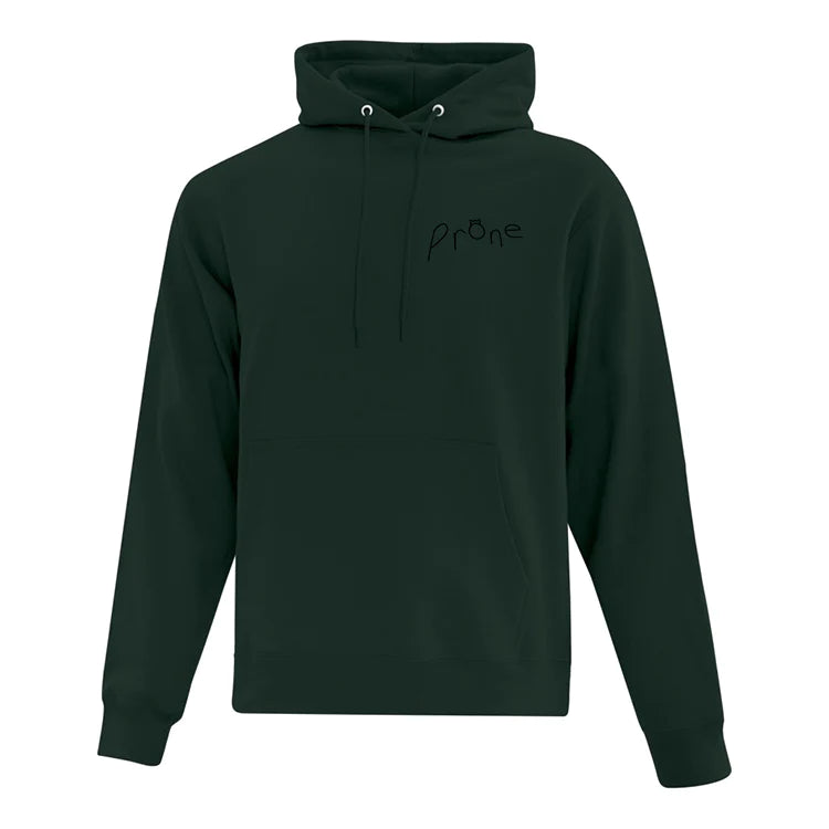 hoodie vert foret prone logo classic compagnie québécoise