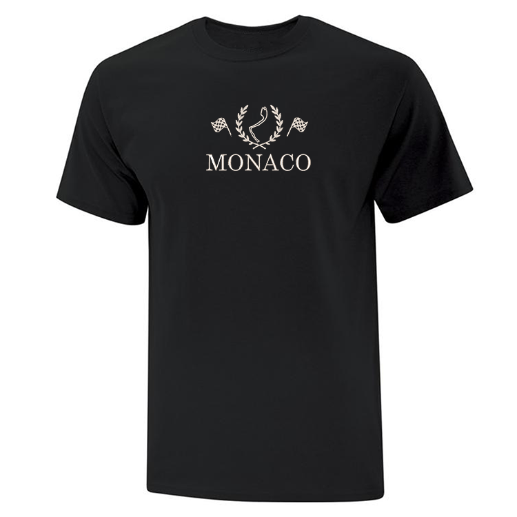 t-shirt noir circuit course monaco formule 1