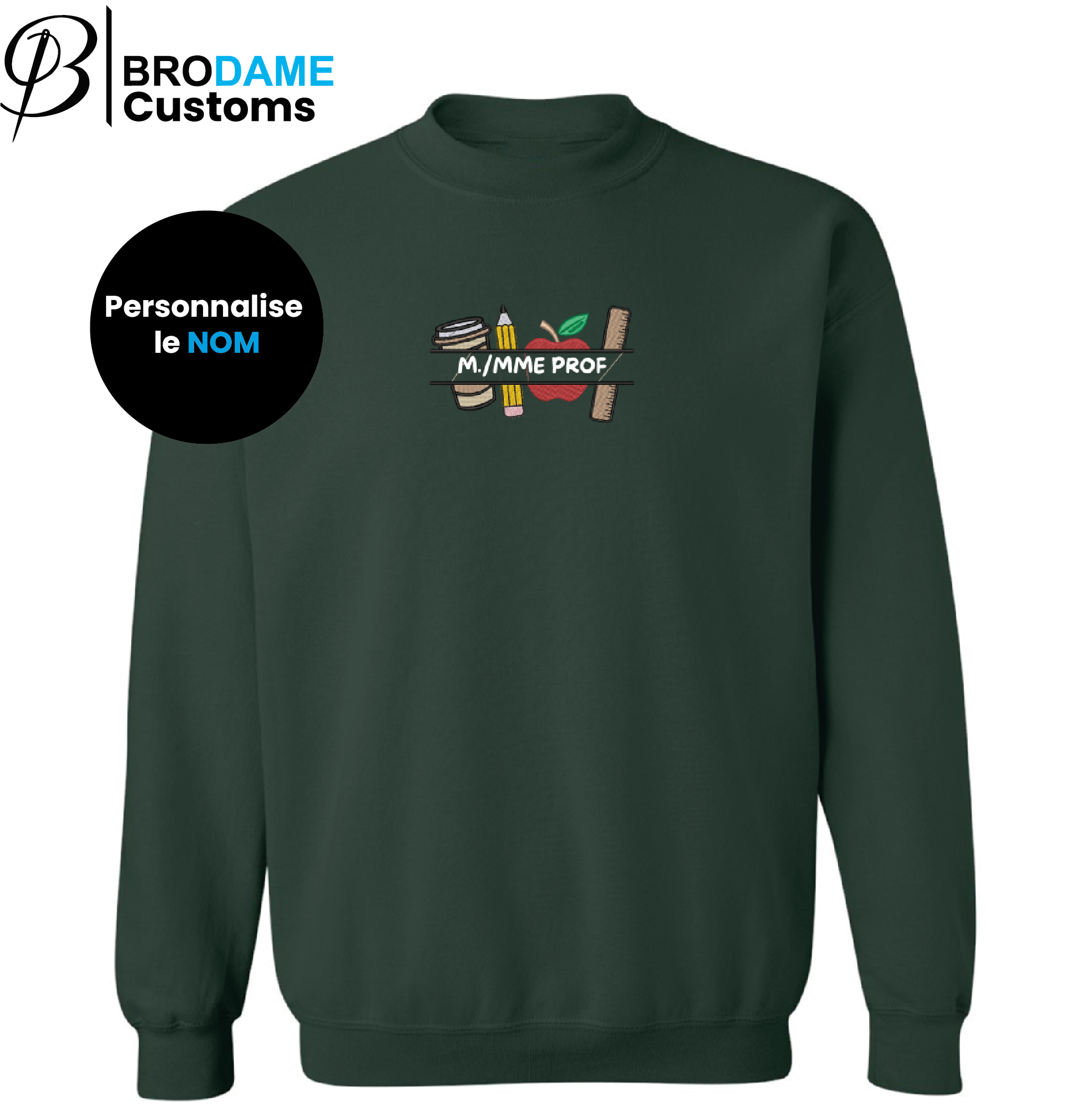 Crewneck personnalisé Prof