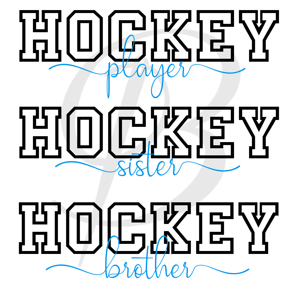 Hoodie personnalisé Hockey en famille brodé & imprimé