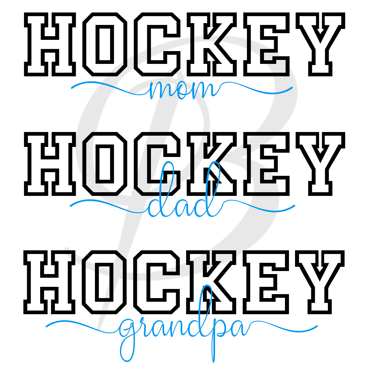 Hoodie personnalisé Hockey en famille brodé & imprimé