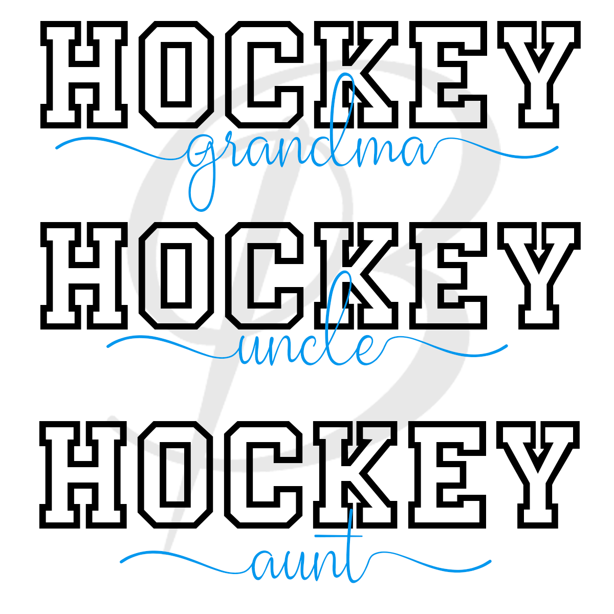 Hoodie personnalisé Hockey en famille brodé & imprimé
