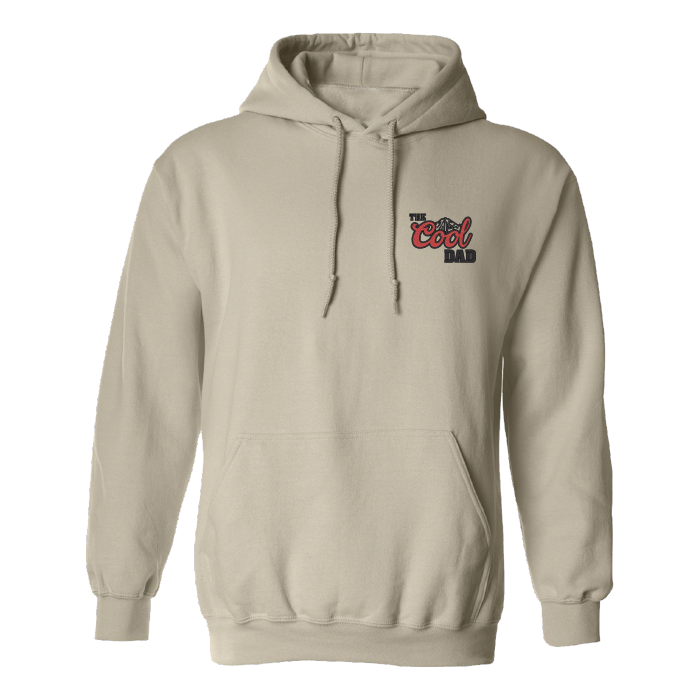 hoodie beige the cool dad avec logo inspiré de la coors light bière fête des pères