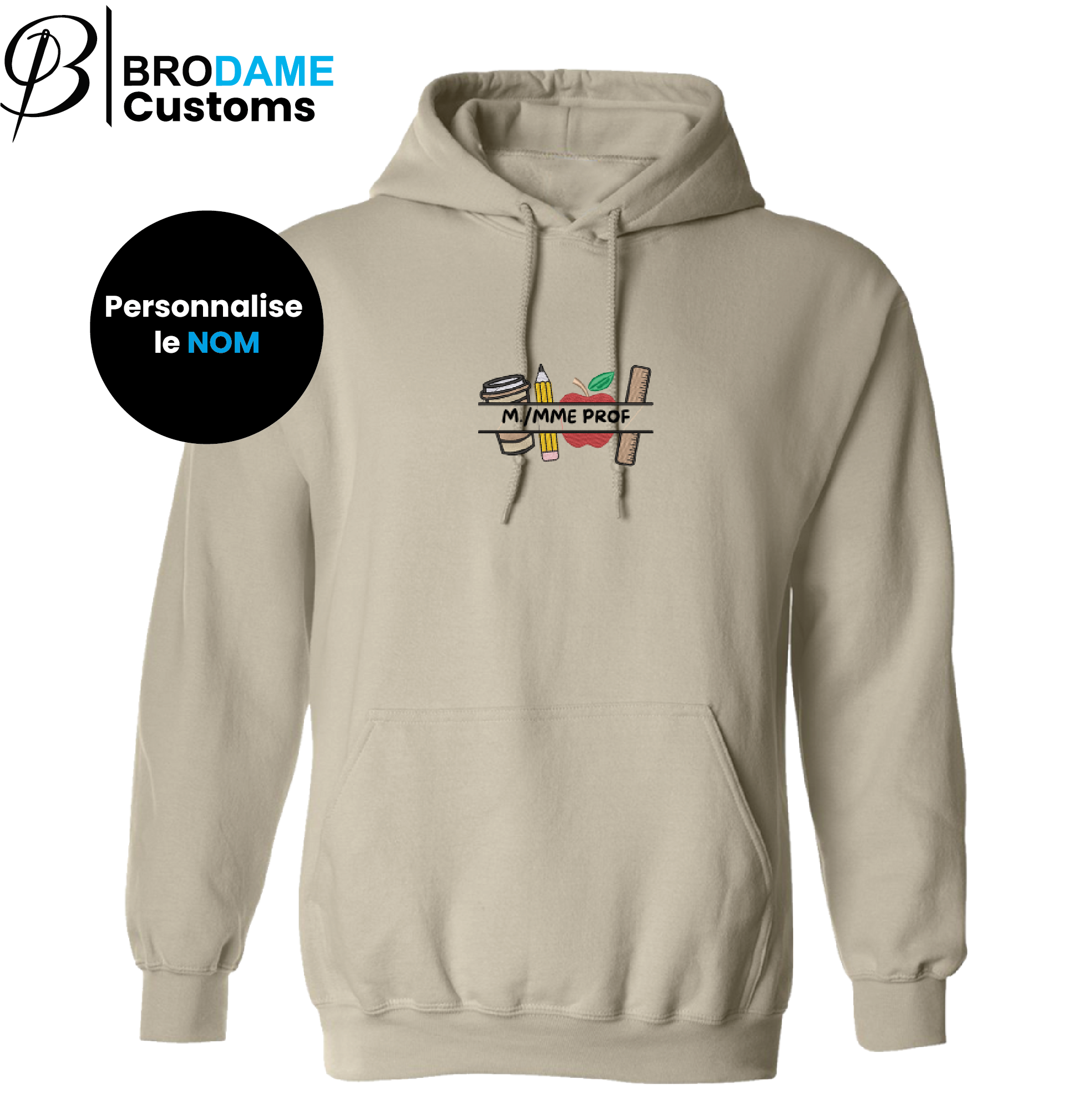 Hoodie personnalisé Prof