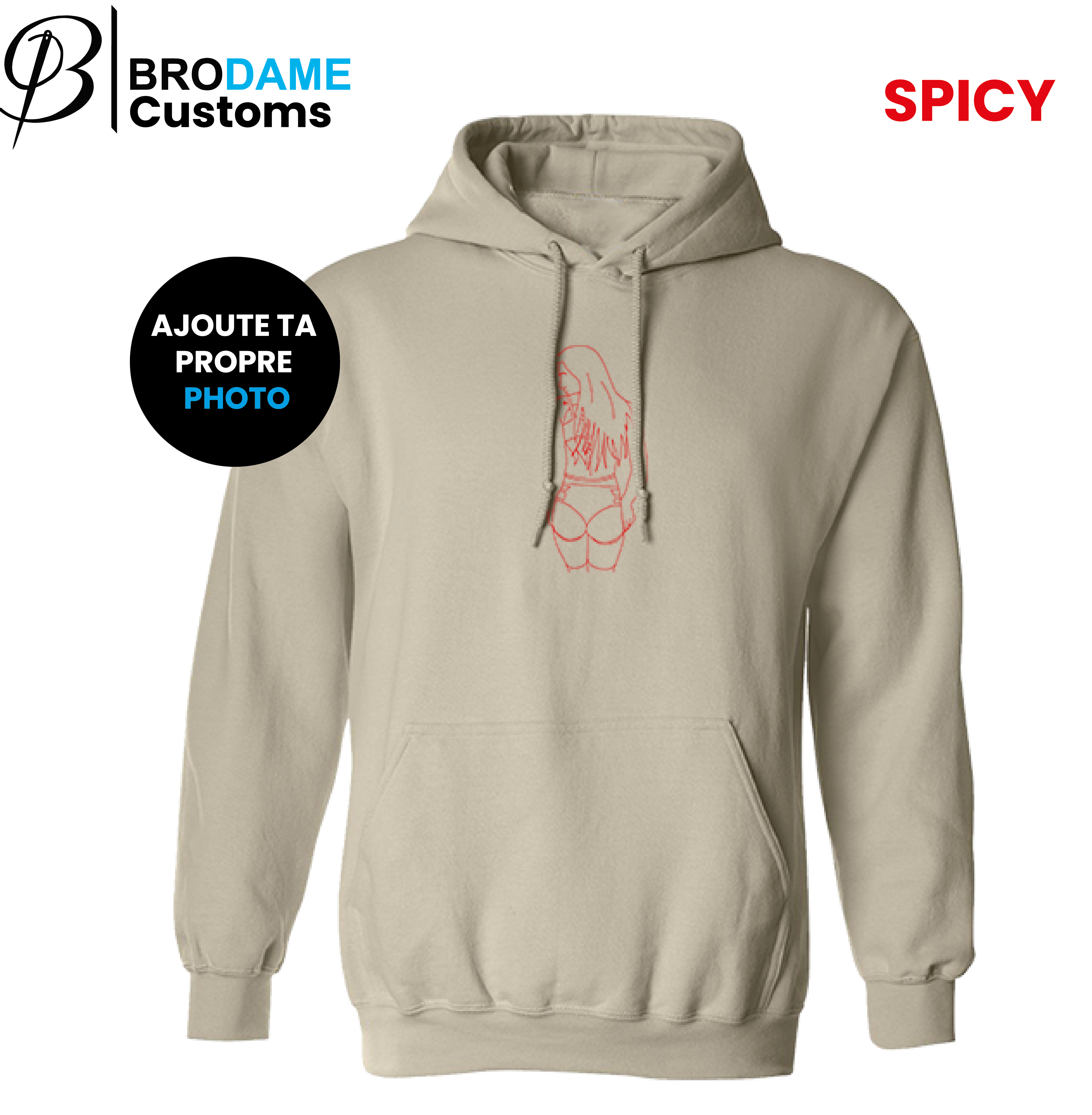 SPICY silhouette hoodie