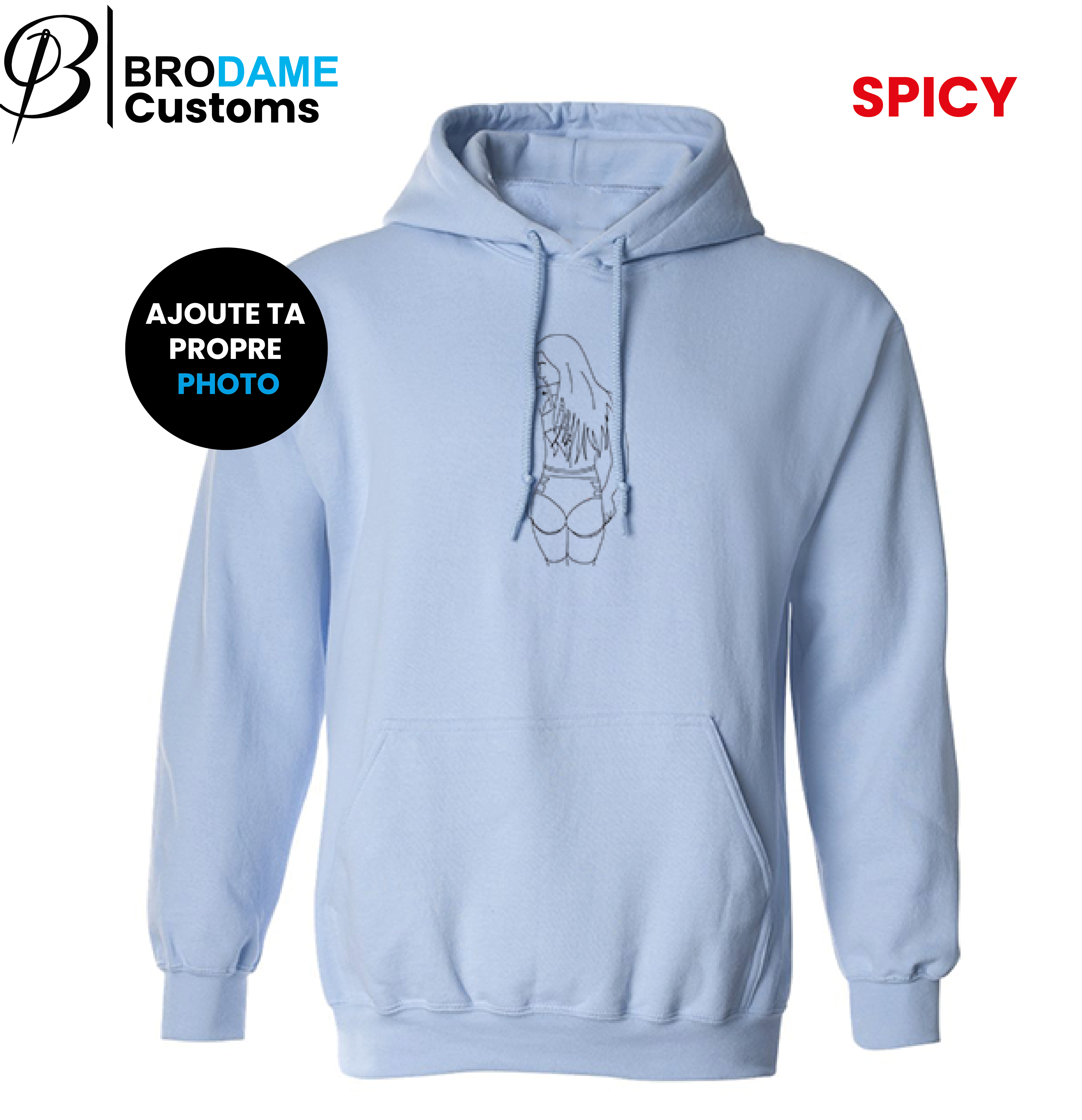 SPICY silhouette hoodie