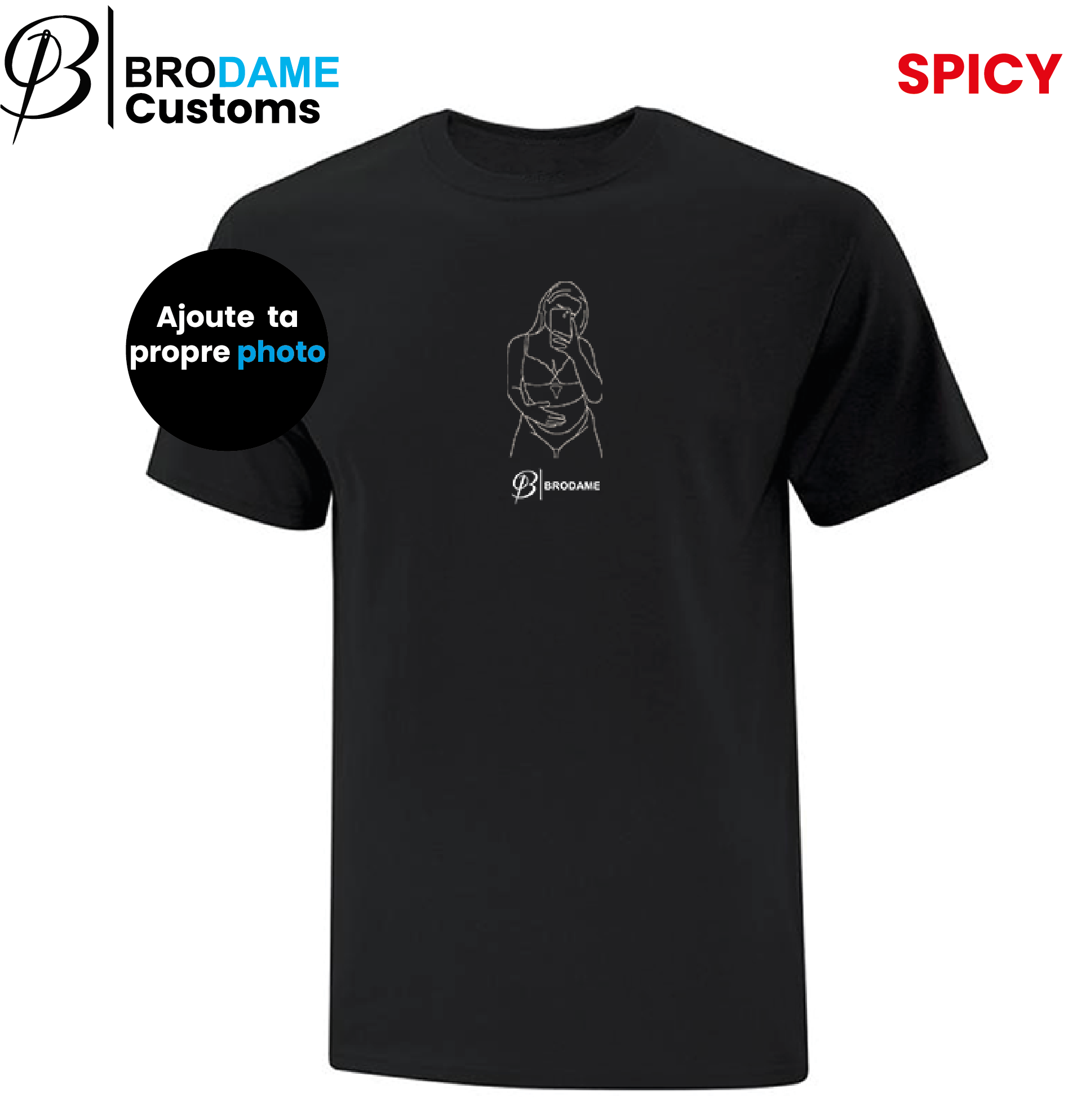 T-shirt personnalisé silhouette SPICY