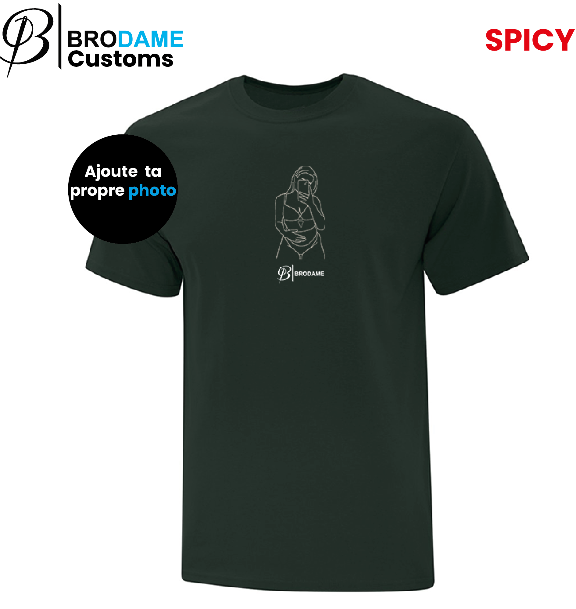 T-shirt personnalisé silhouette SPICY
