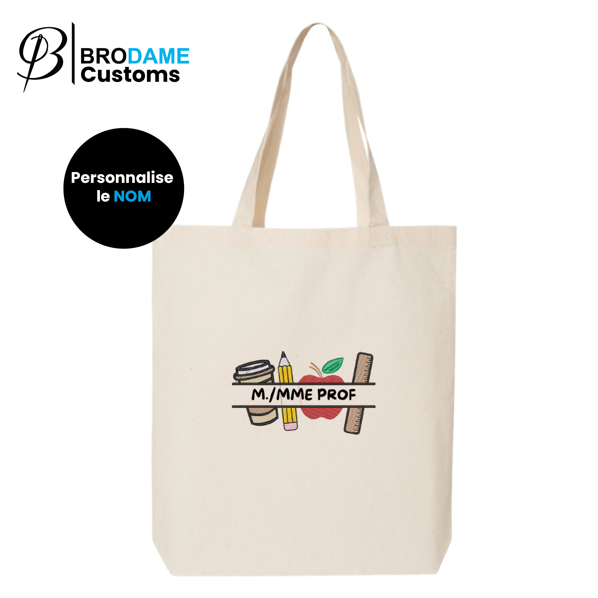 Personalized Prof Tote Bag