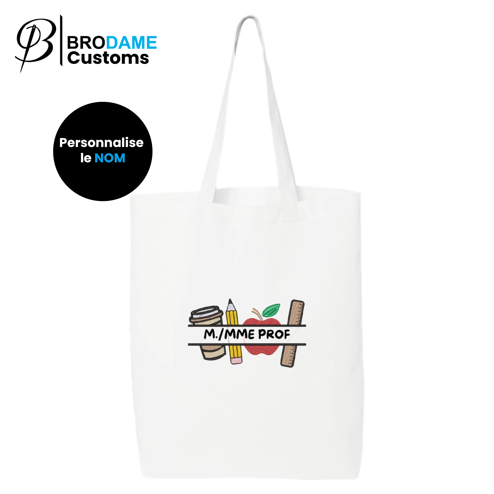 Personalized Prof Tote Bag