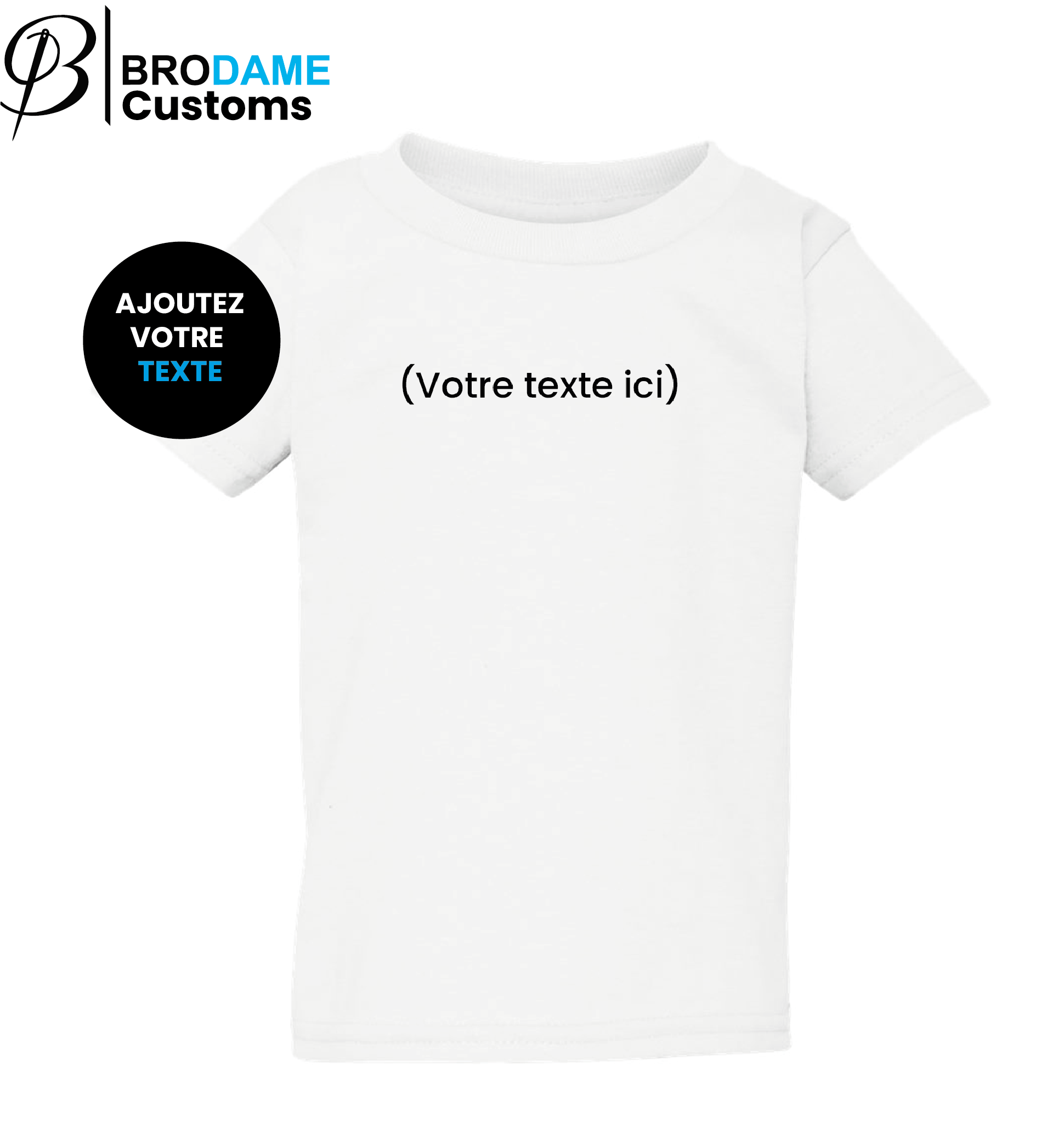 T-shirt Texte personnalisé - Tout-petits