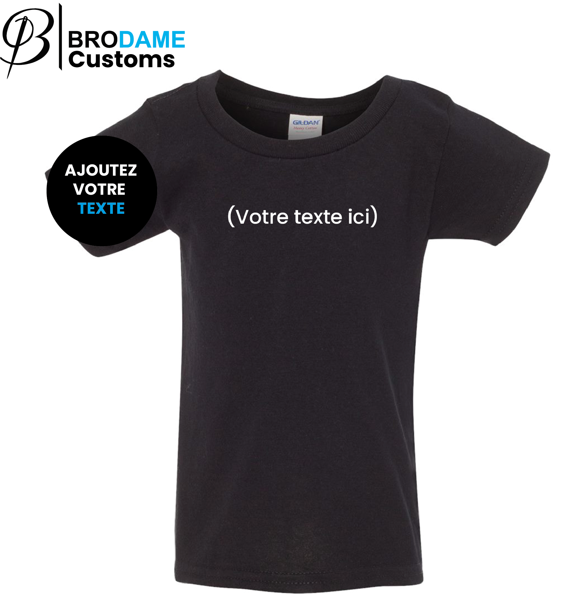T-shirt Texte personnalisé - Tout-petits