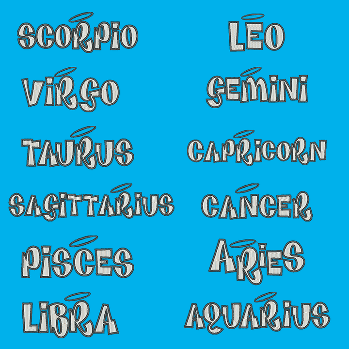 Hoodie Deep Sky Blue Hoodie personnalisé Zodiac Sign